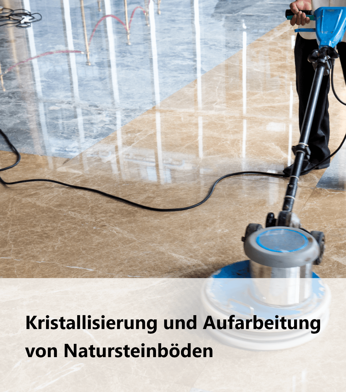 Kristallisierung und Aufarbeitung von Natursteinböden